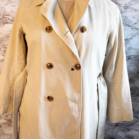 J. Crew Khaki Cream Trench Coat - Picture 6 of 11